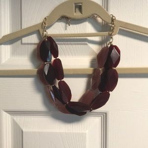 Beautiful, tri-color statement necklace